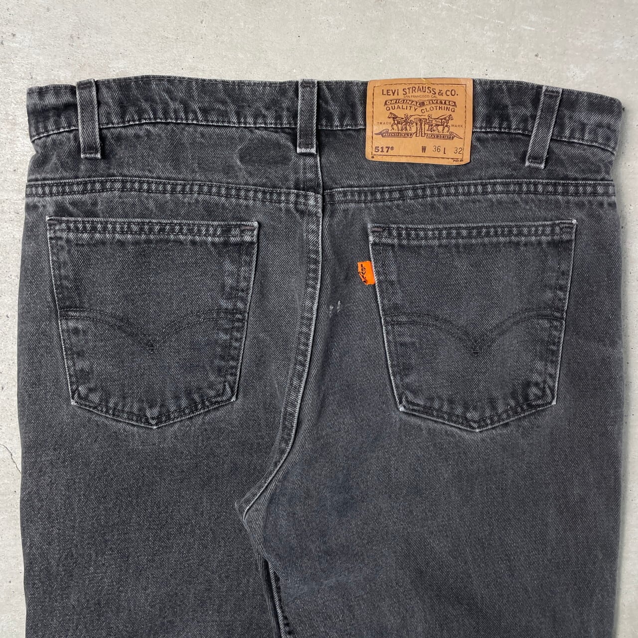 90年代 USA製  Levi's リーバイス 517 ブラックデニムパンツ フレアデニムパンツ  メンズW3690年代USA製Levi