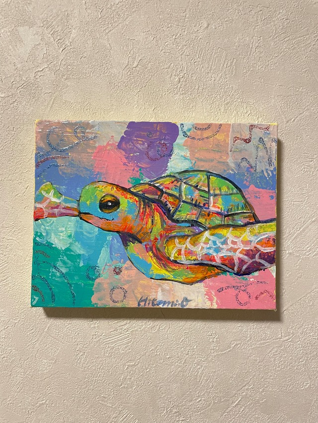 A-148】アクリル画 キャンバス 原画 海 風景画 | 13
