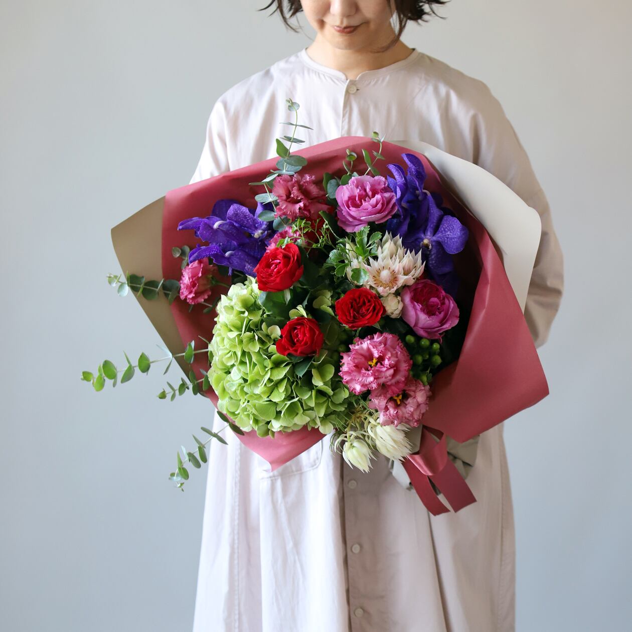 気持ちと季節の花束 L | 花工房あげたけONLINE