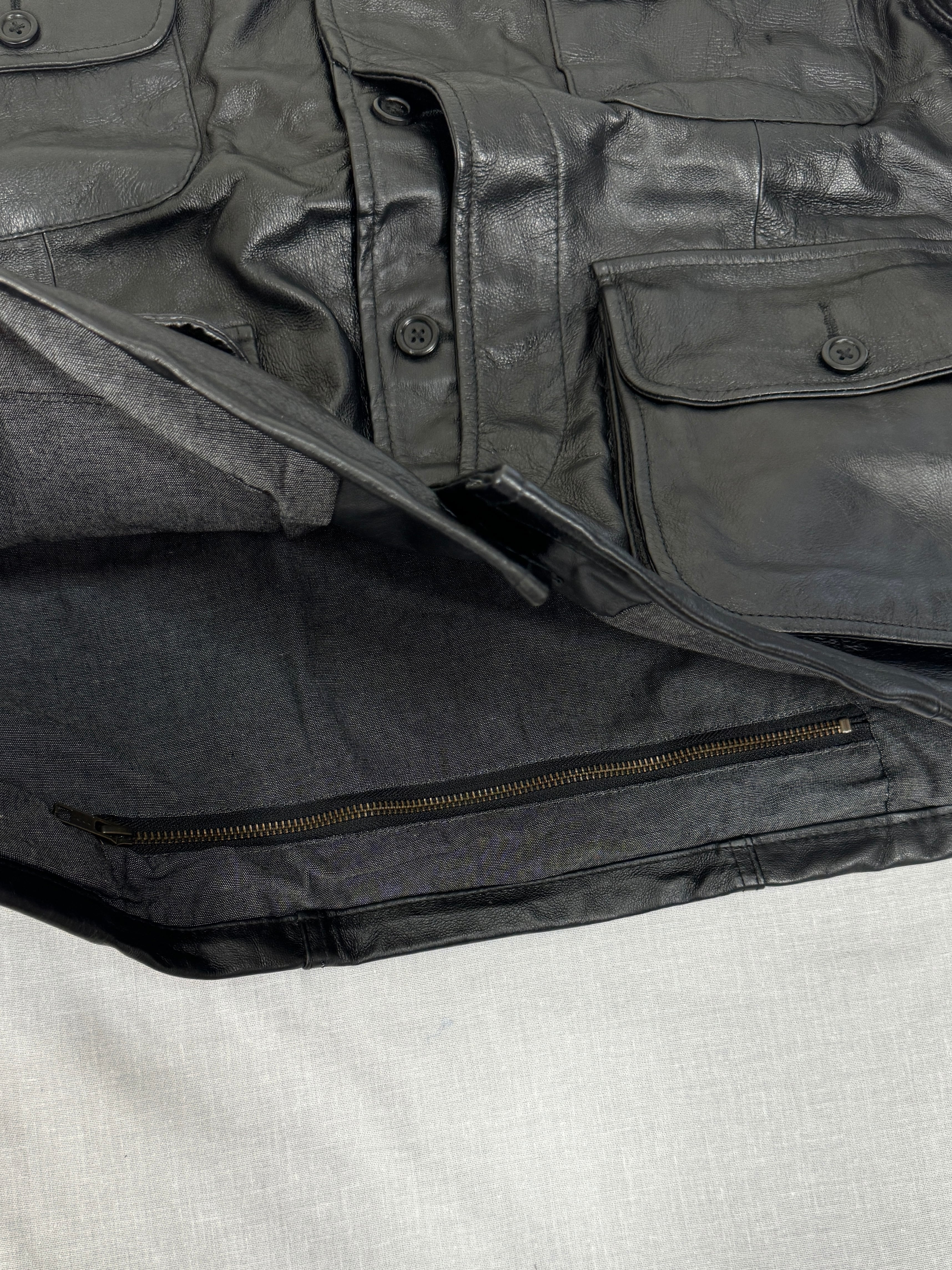 Leather Classic Warden Jacket | yoused