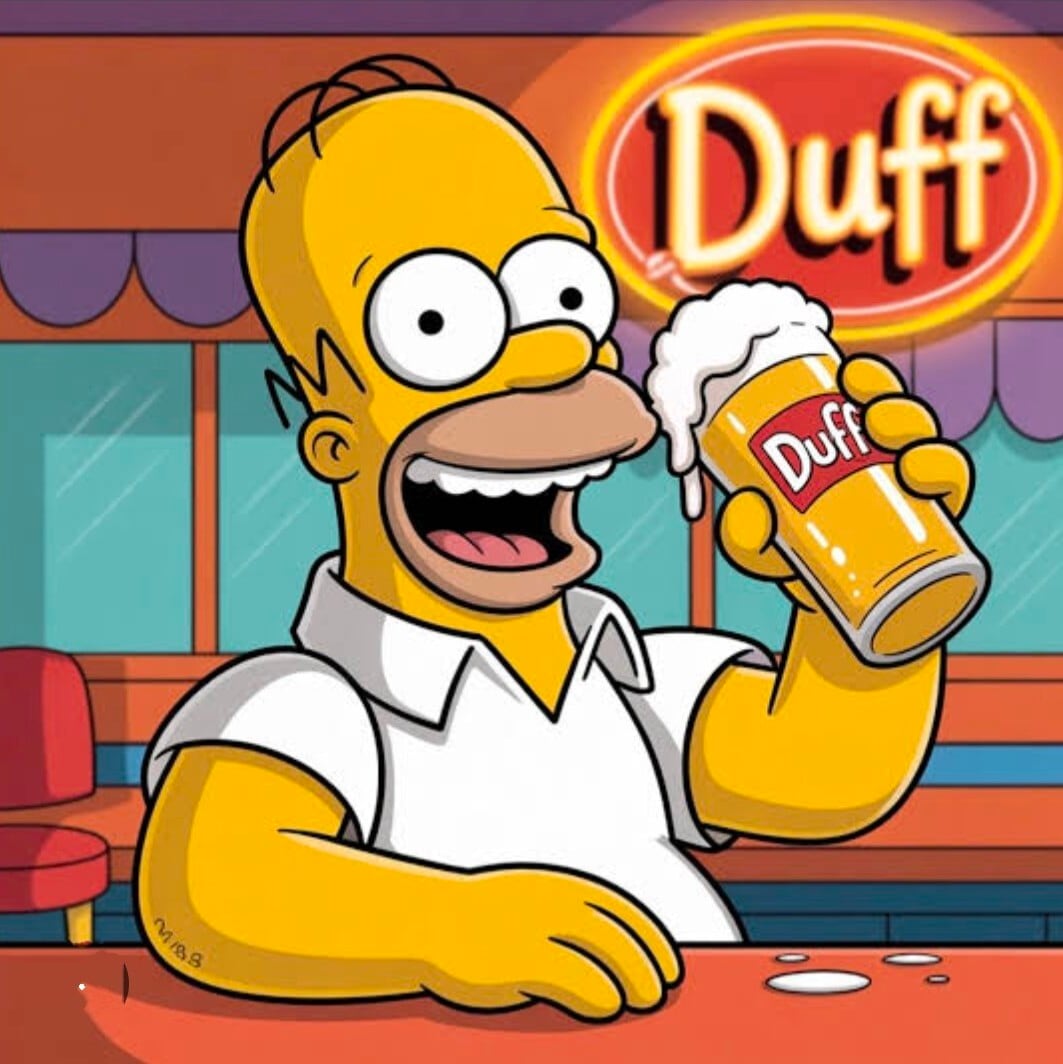 送料無料！ ★ピンズ PINS★ピンバッジ 【Duff BEER・ダフビール】シンプソンズ / ホーマー ご愛飲(笑) 〚アメリカン雑貨 アメトイ〛