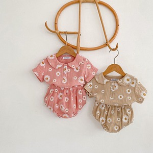 【BABY】夏作デイジー柄半袖&ブルマーセット