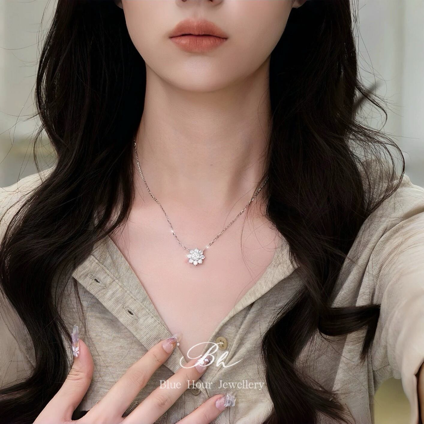 人気】最高品質 SONA リリークラスター ダイヤモンド 925刻印あり 