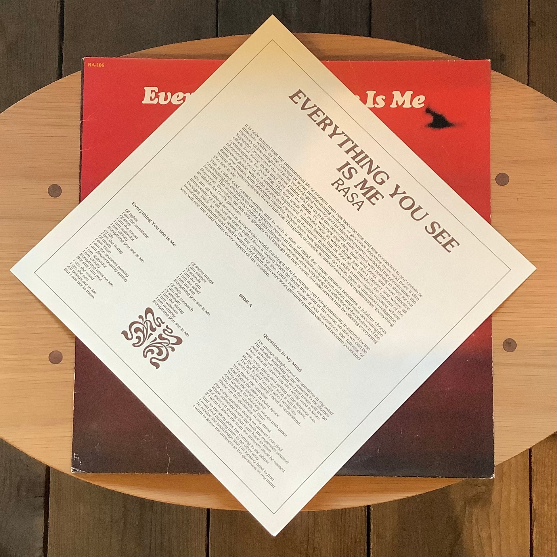 RASA / EVERYTHING YOU SEE IS ME | Plastic Soul Records