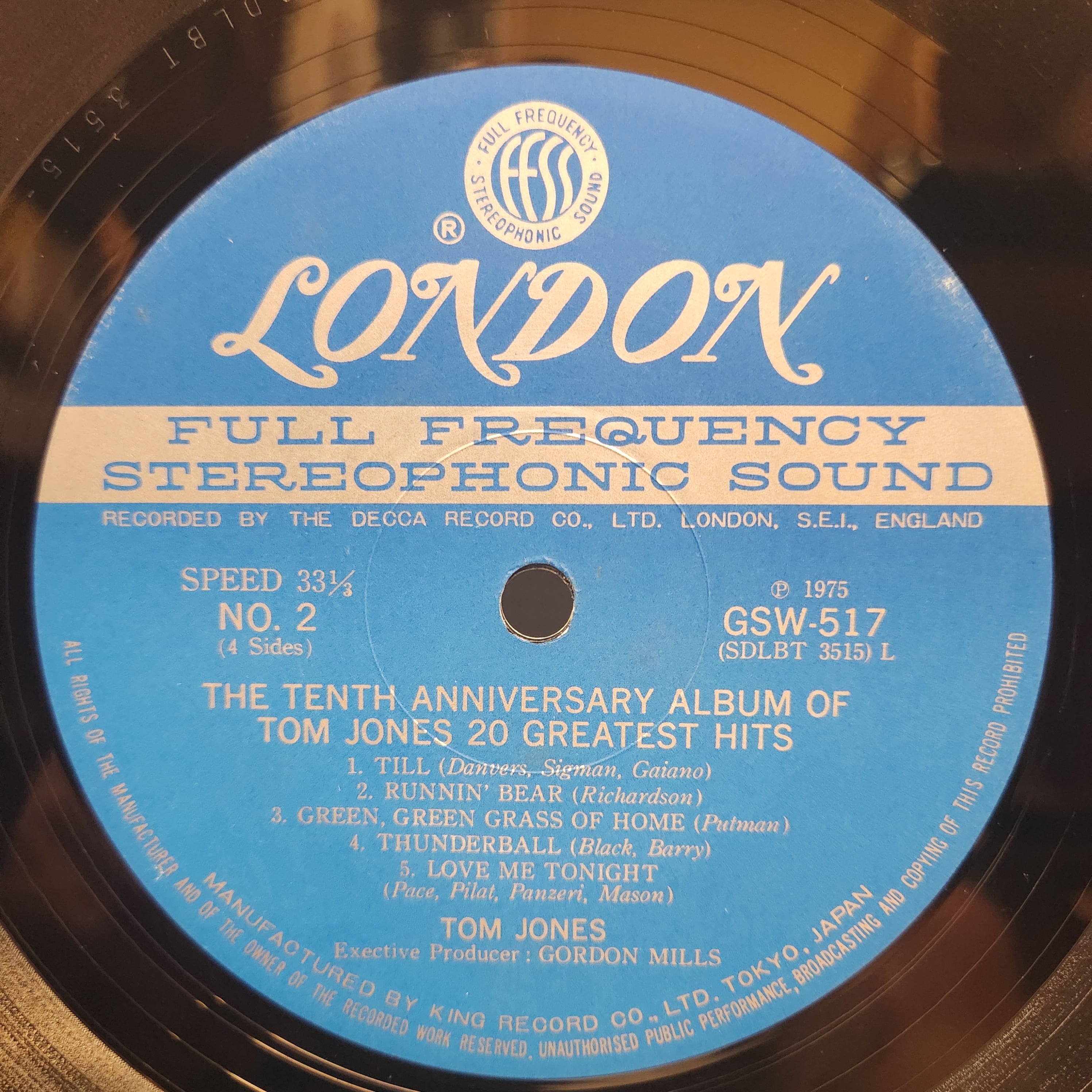 Tom Jones / 20 Greatest Hits [GSW517~8] - 画像5
