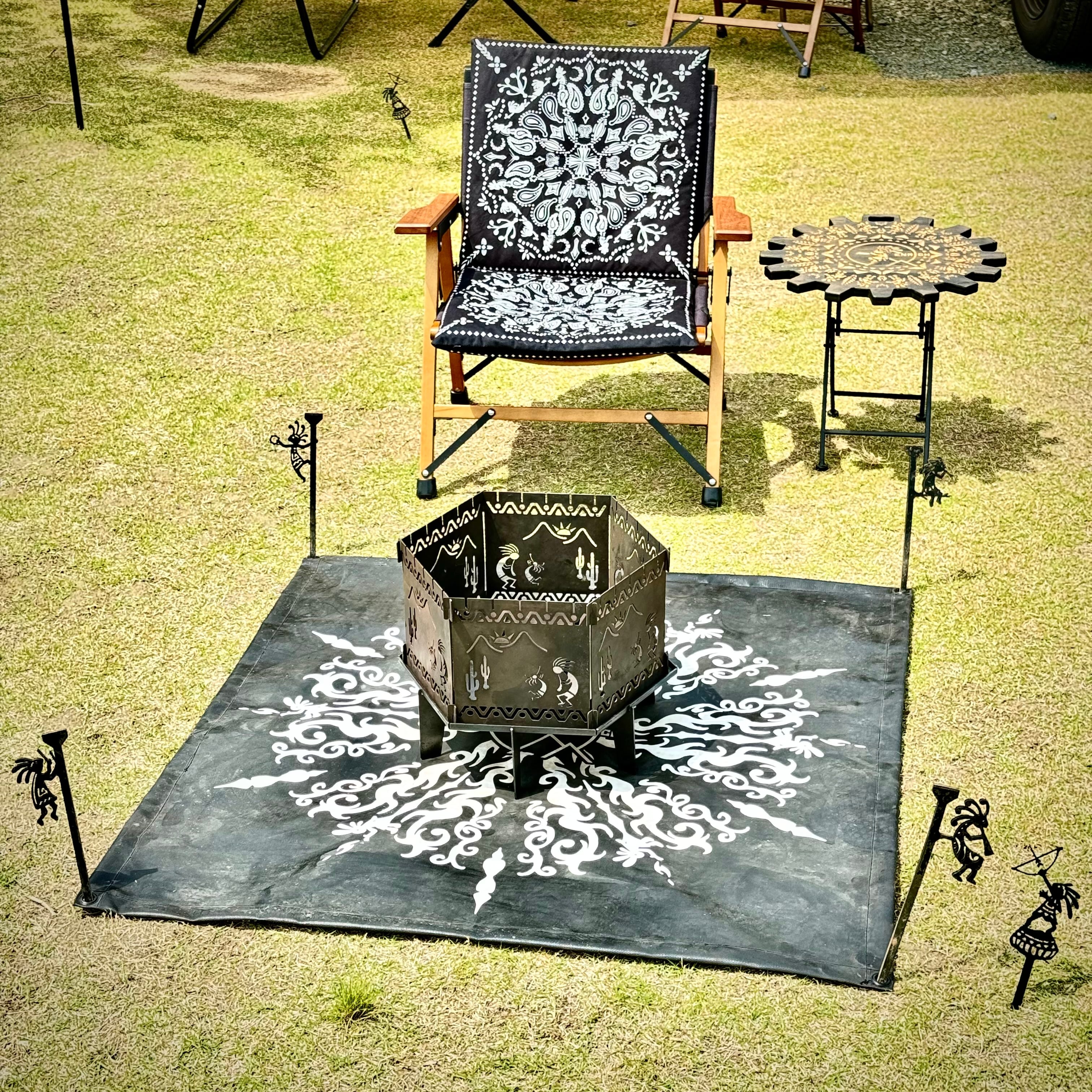 焚き火シート | ココペリグッズ、キャンプ用品の【ENRICH】