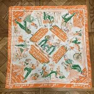 1950s WHIMY CANCE BANDANA ORANGE