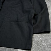 rayon blend easy tailored jacket black
