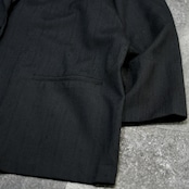 rayon blend easy tailored jacket black