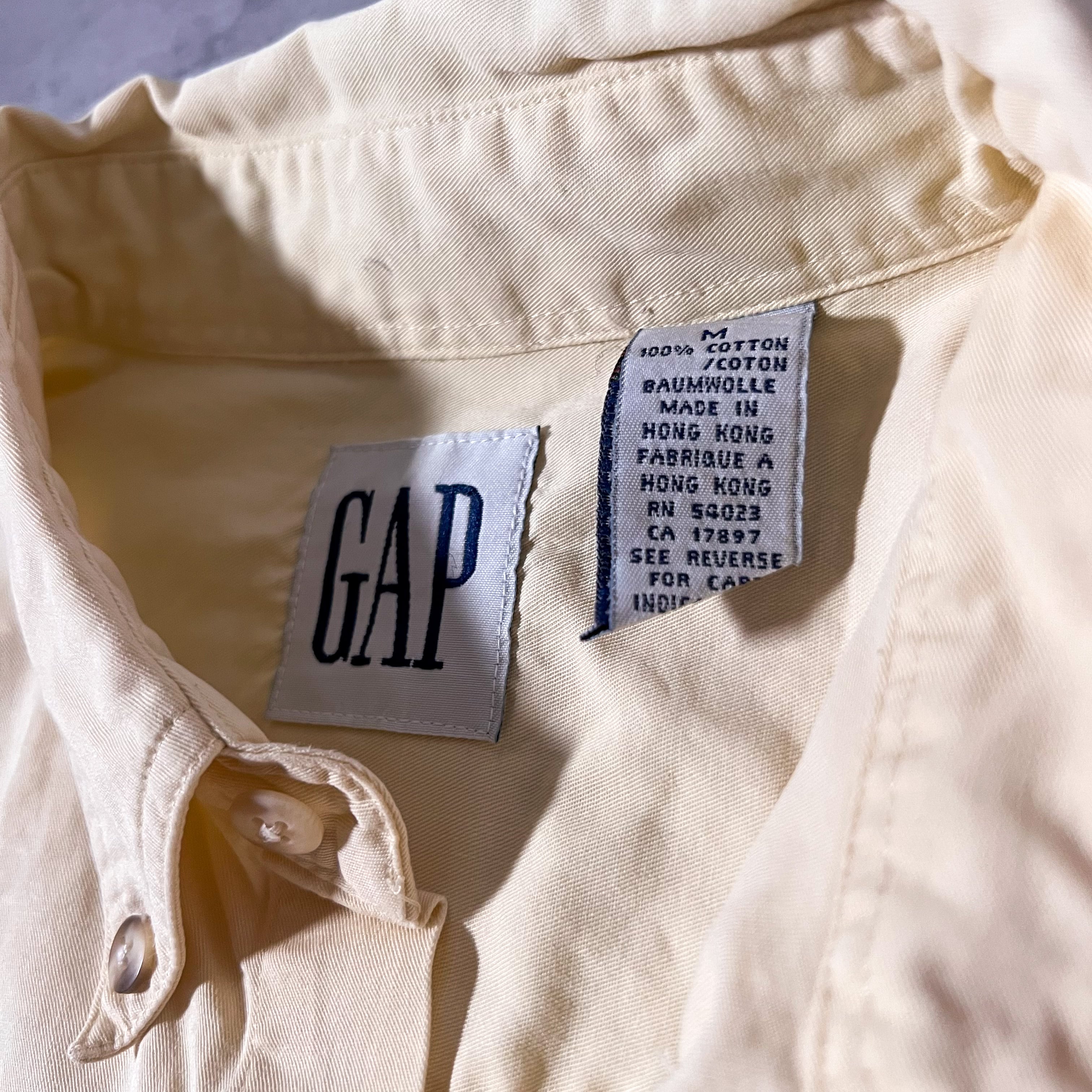 80s OLD GAP オールギャップ コットンシャツ ヴィンテージ 紺タグ