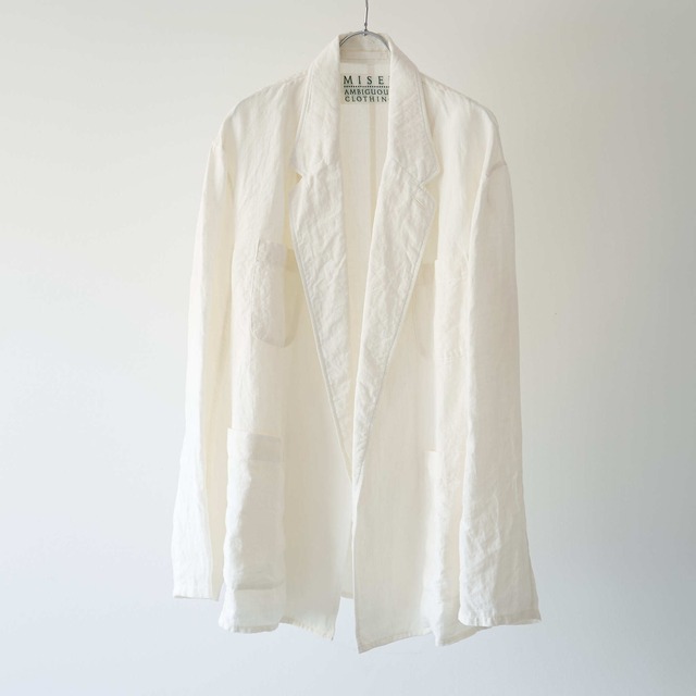 Linen Buttonless Jacket (Natural)