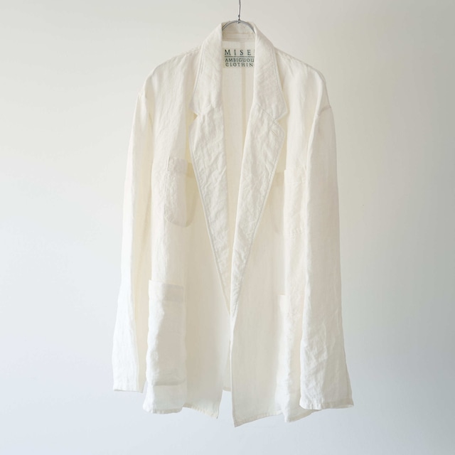 Linen Buttonless Jacket (Natural)