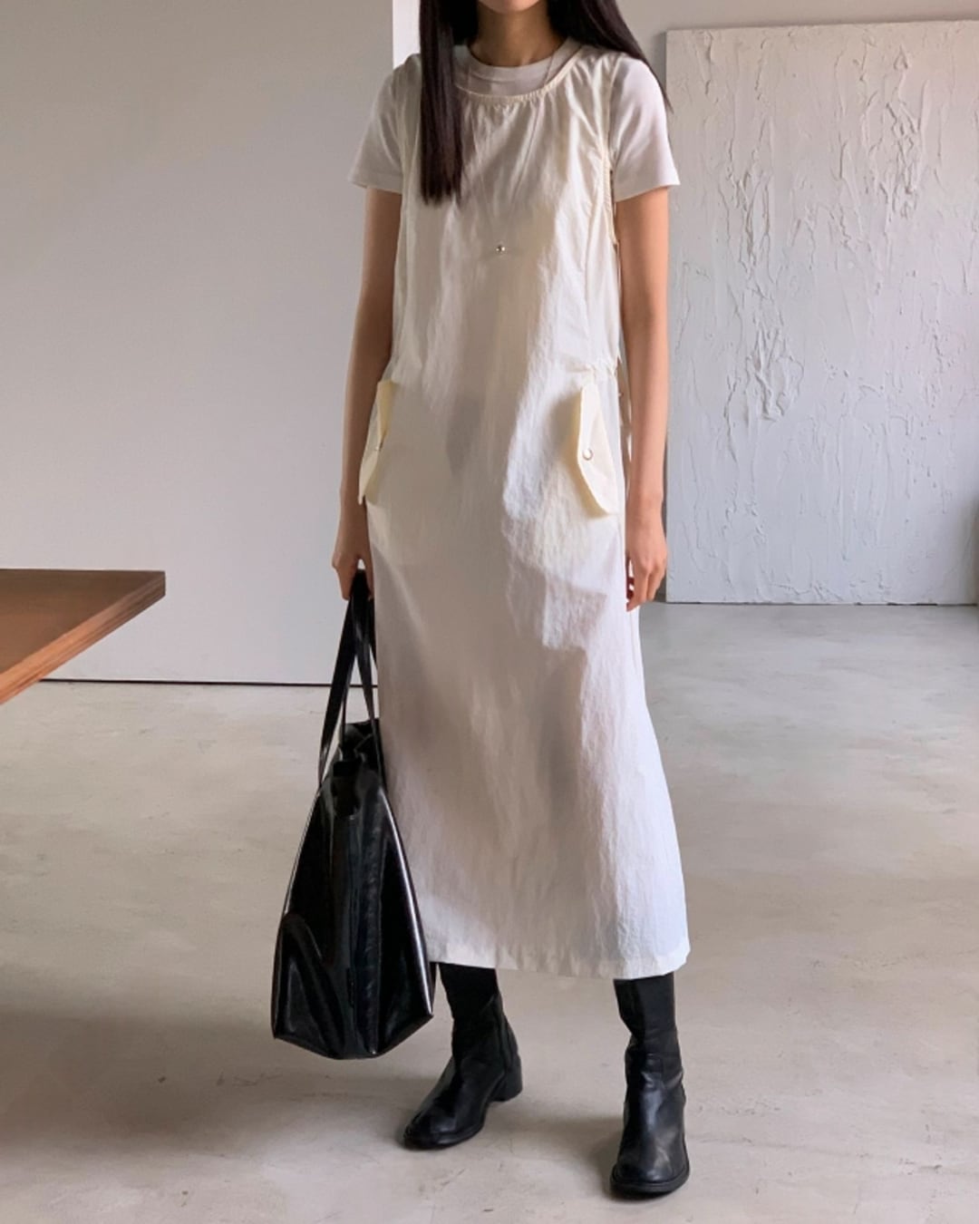 ナイロンキャミワンピース