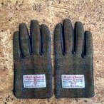 Harris Tweed Wool x leather switching gloves