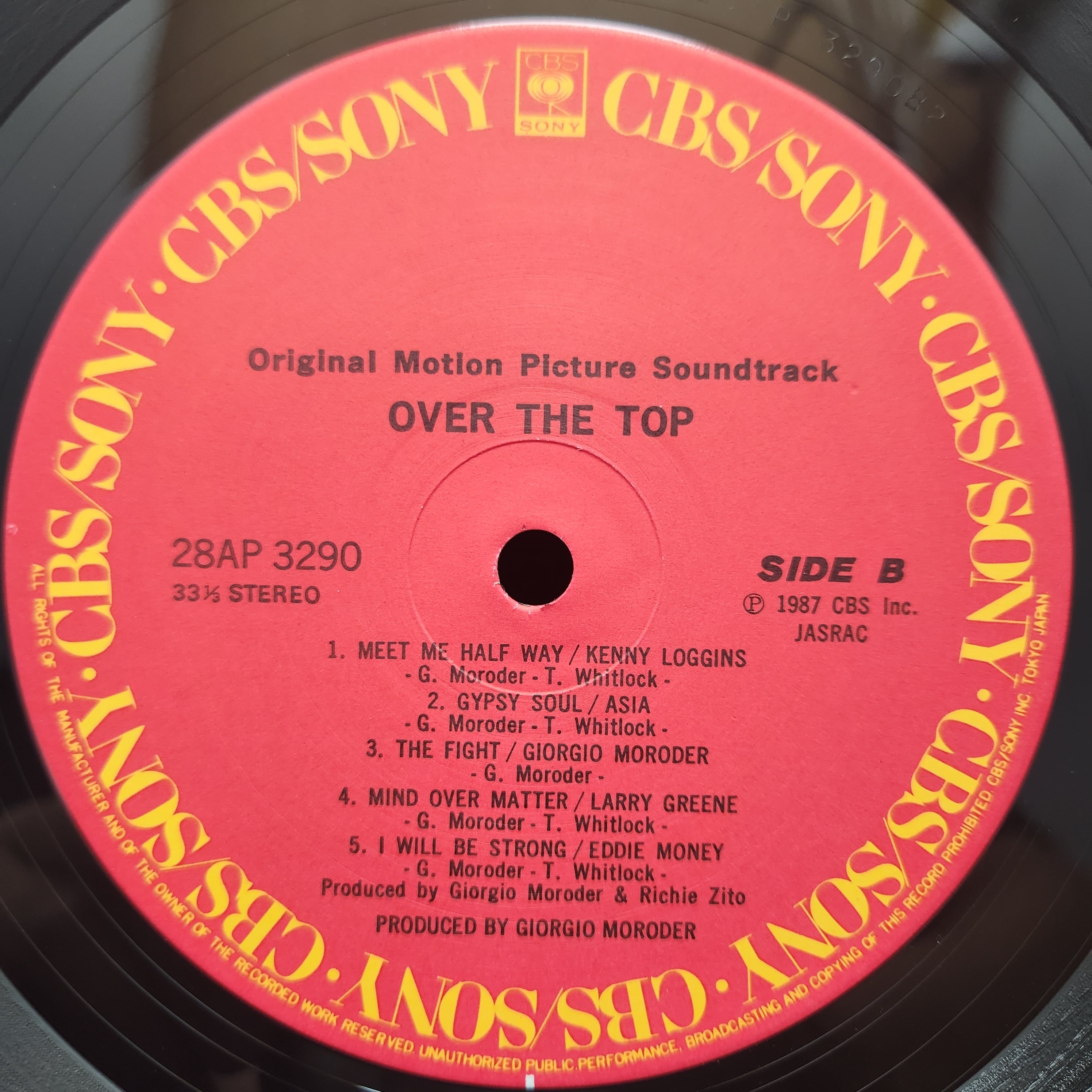 Various / Over The Top (Original Motion Picture Soundtrack) [28AP 3290] - 画像4