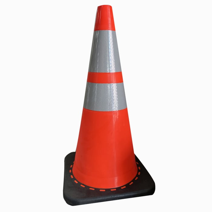 新 キングコーン R 10個(AR-4286-2) AR4286-2 重量 3.4kg 反射シール付き 重量コーン ARAO アラオ 旧 AR-4120 キングコーン H700 駐車場 工事現場 カラーコーン コーン 三角コーン ラバーコーン パイロン セーフティーコーン セーフティコーン カラー 反射コーン ロードコーン