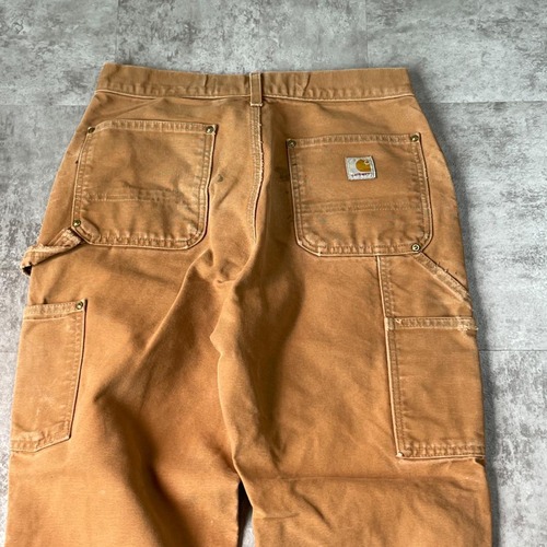 20s USA製 ブラウン ダブルニー Carhartt B01-M 30×32 詳細写真14