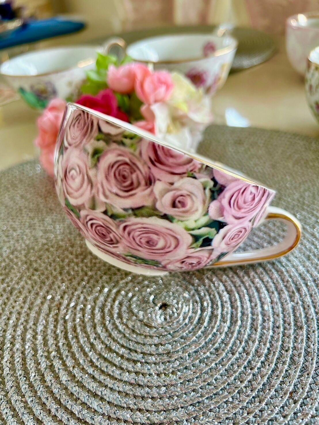 イマンオードリーピンク木持ち手ミルクパン琺瑯 イマンオードリー