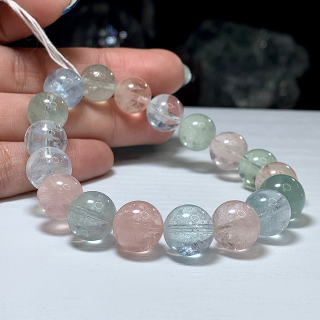 透明度抜群・ミックスベリル ブレスレット