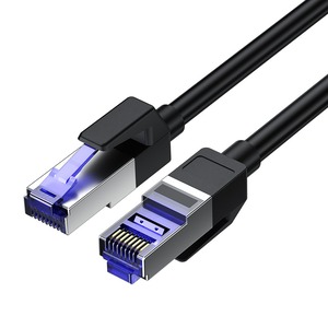【在庫処分】Akkerds LANケーブル CAT8 1M メッシュLANケーブル カテゴリー8 コネクタ 超光速40Gbps/2000MHz CAT8準拠 フラットケーブル 有線lanケーブル イーサネットケーブル 二重シールド 爪折れ防止 有線lan wi-fiケーブル パソコン モデム ルーター PoE PS3 PS4 PS5 Xbox等に対応 (ブラック) 1M