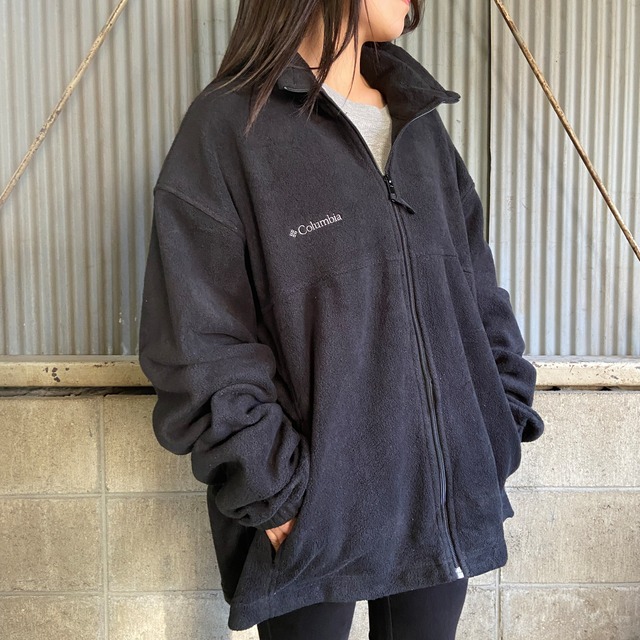 Columbia コロンビア フルジップ フリースジャケット メンズXL 古着 