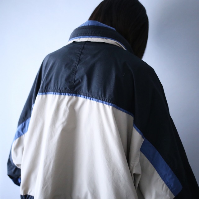 "Columbia" good coloring switching design XXL wide over silhouette mountain parka