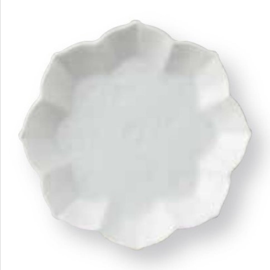 白い豆皿 八稜鏡（はちりょう） 白磁 文様小皿 miyama 白い食器 和食器