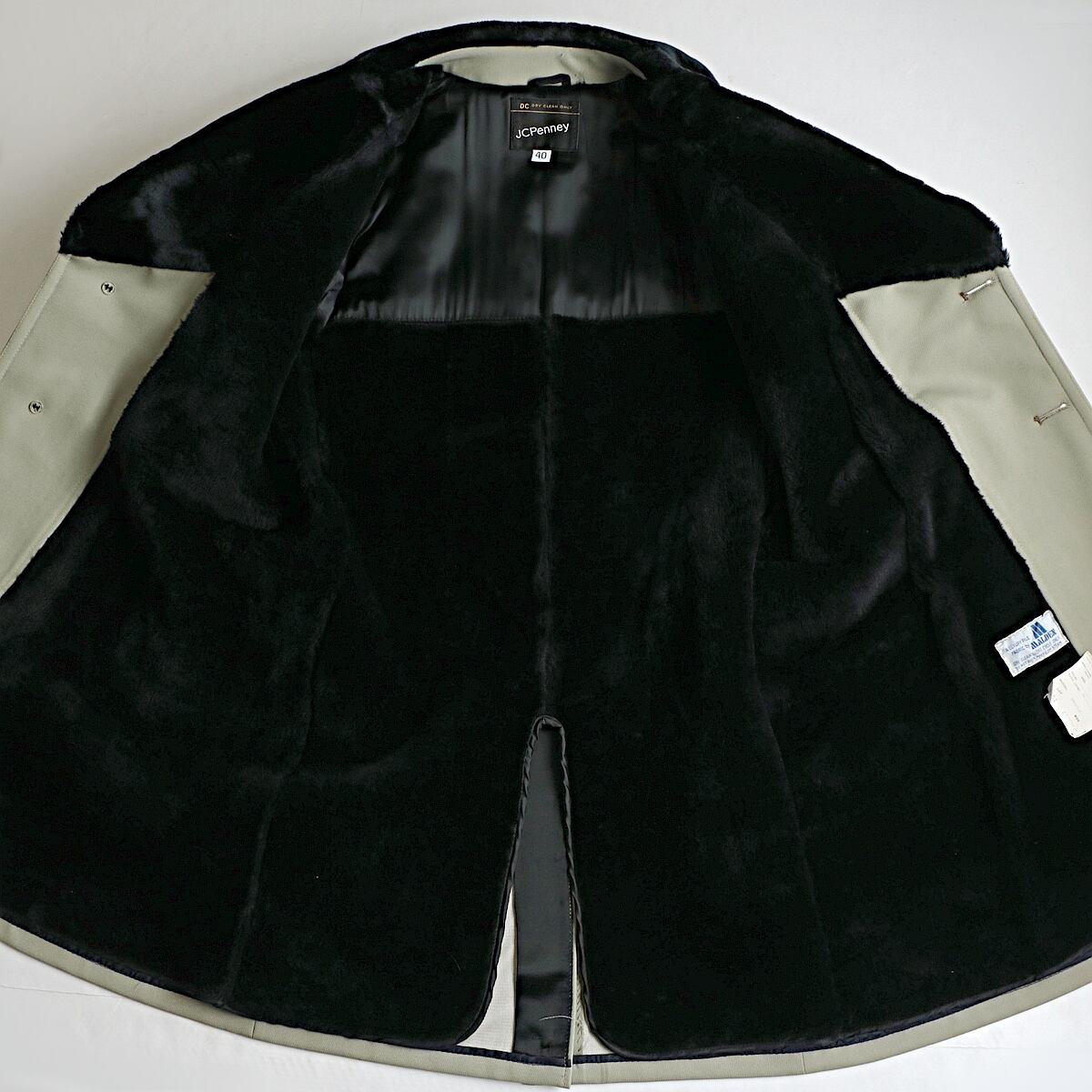 70s J.C.Penney 襟ボア ギャングコート 40R タグ付き | khaki select
