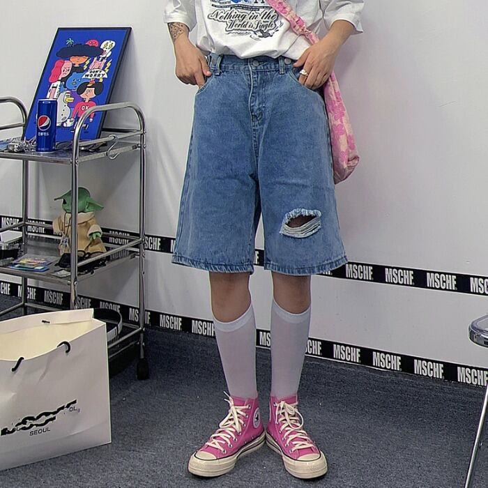 スタイルルーズカジュアルショーツ サマーハイウェストウェストワイドレッグパンツ レディース かわいい 夏物 ブルマー ワイドパンツ ケッペル37303797893