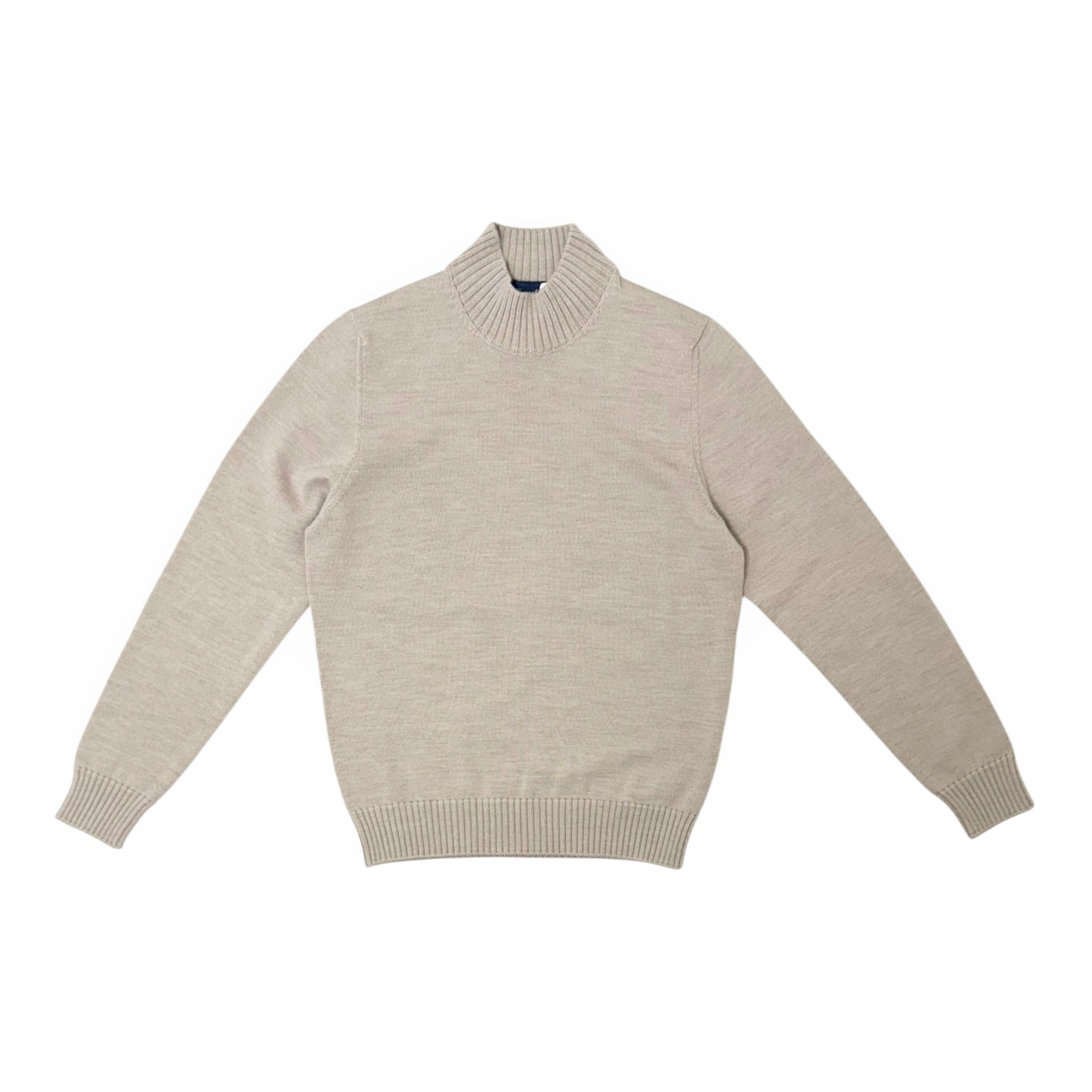 Drumohr(ドルモア) 8Gauge Wool Mock Neck Knit(D7M144L/D19/504) /LIGHT BEIGE