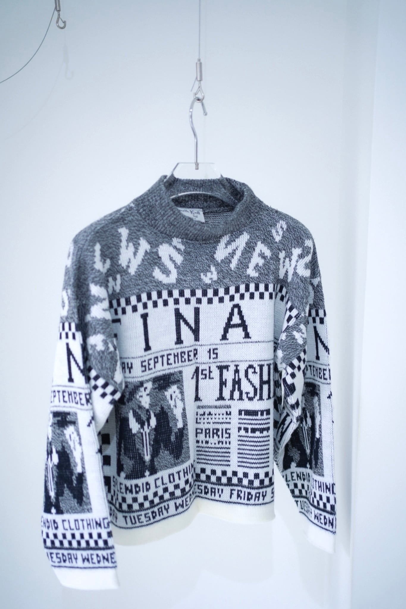 news paper knit