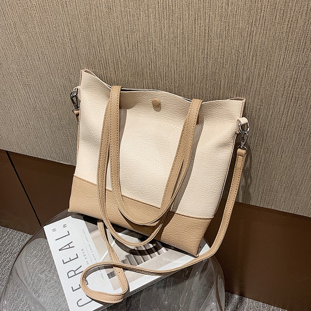 シンプルで大容量のバッグレディースバッグ2020ワイルドワンショルダーメッセンジャーバッグ2020の新しいトレンディなバージョンネットレッドファッションバケットバッグ Tiancai_Wing_Bag5430107