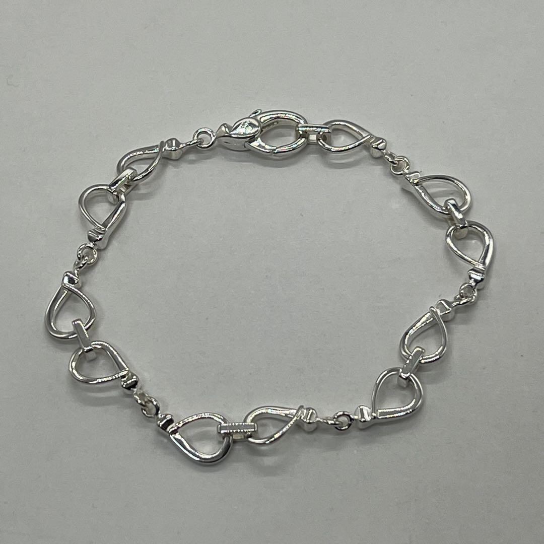 グッチ GUCCI 釘モチーフ チェーンブレスレット SV925 表記サイズ19