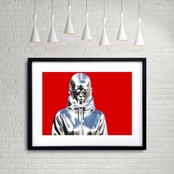 Iron Girl 1｜スタイリッシュな鉄の質感を纏う女性アートポスター｜モダン空間に映える独創的デザイン｜A2ポスター