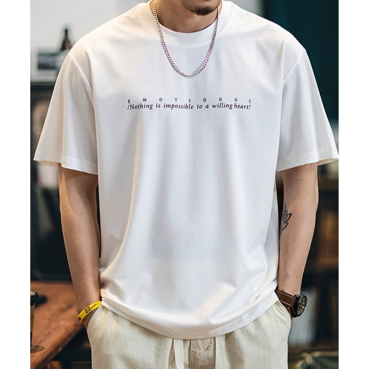 ボックスシルエット クルーネックTシャツ 00344