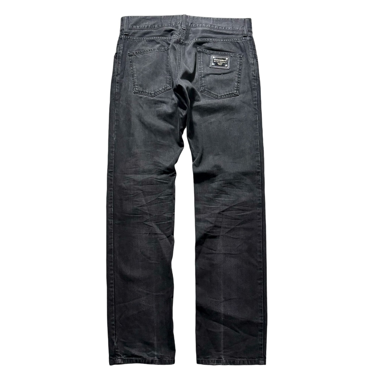 DOLCE&GABBANA black denim pants