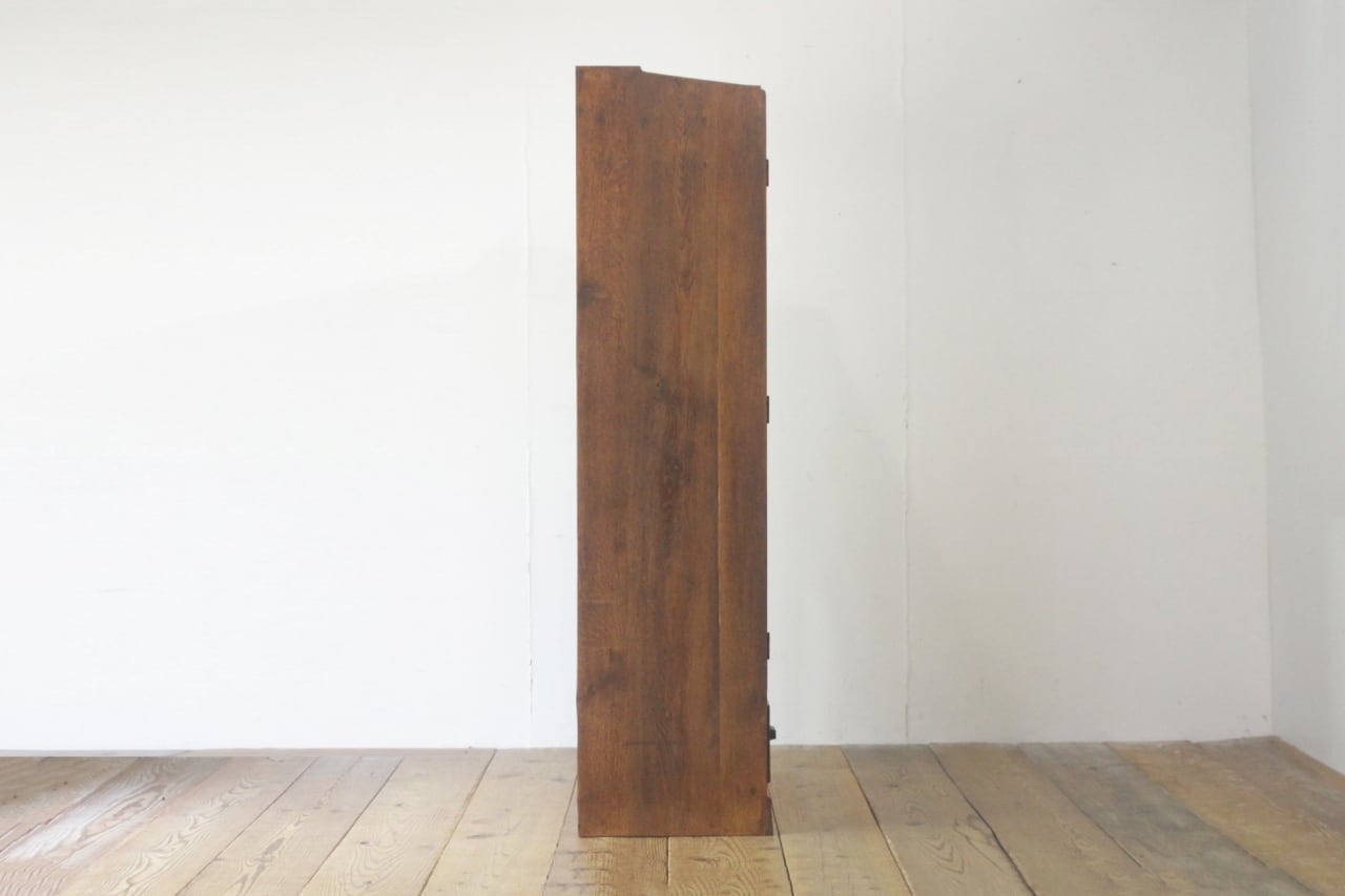 レトロ ガラスキャビネット 本箱 収納 食器棚 ラック 引き出し