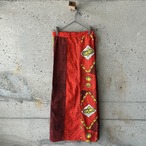 african batik wrap skirt