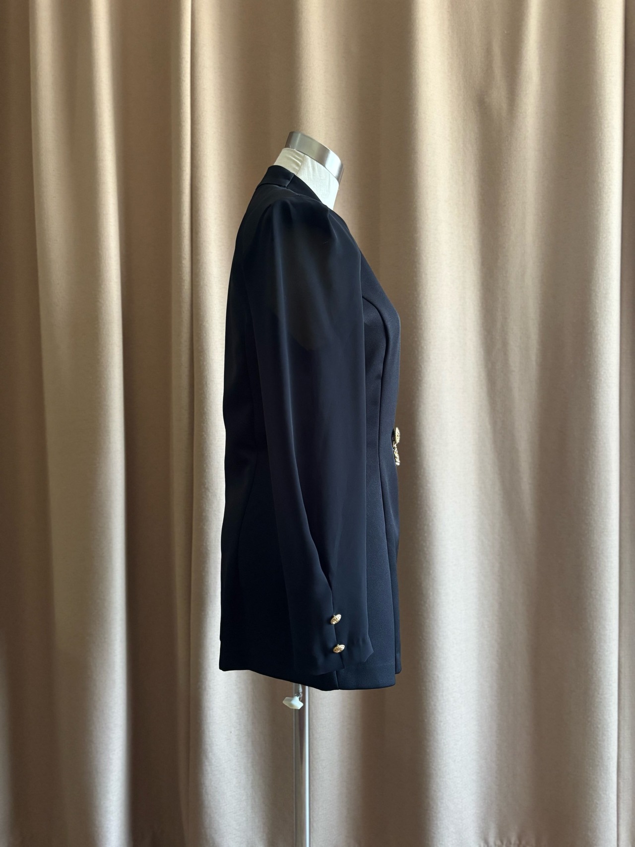 MADE IN JAPAN black sheer sleeve jacket-4736-6