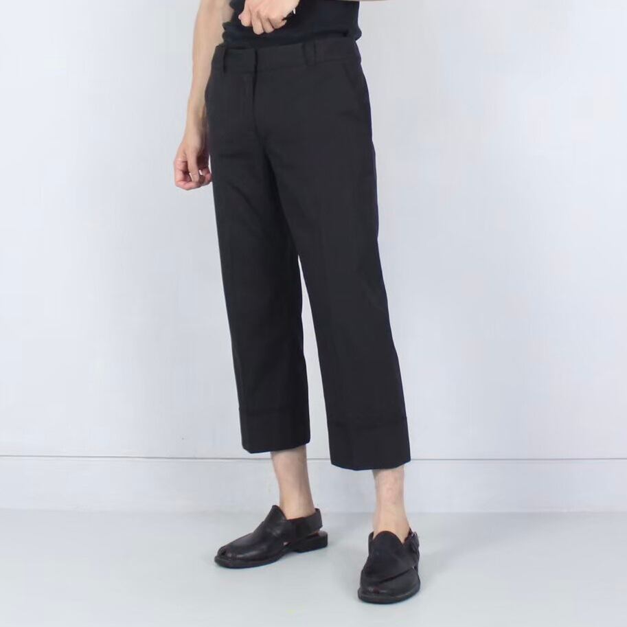 JILSANDER グレー ミニマム ノータックスラックス-