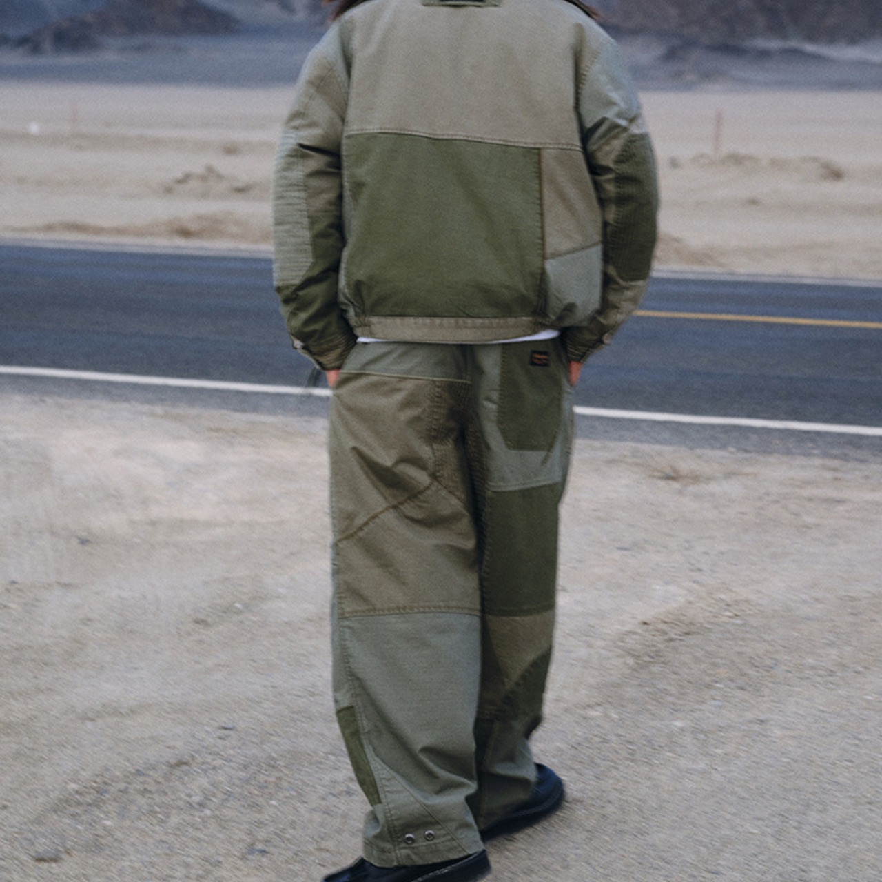 ミリタリーパッチド パンツ　　N3447 - 4