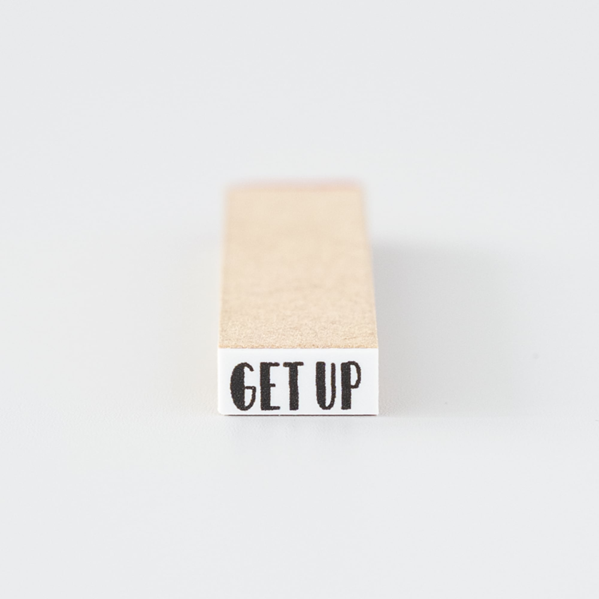 【小さな文字】GET UP_起床 | はんこ