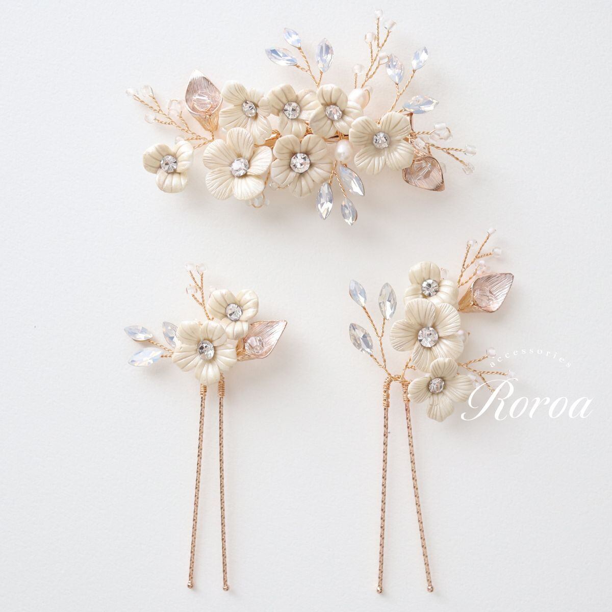 emma accessory ヘッドドレス&イヤリングセット emma accessory ヘッドドレス&イヤリングセット