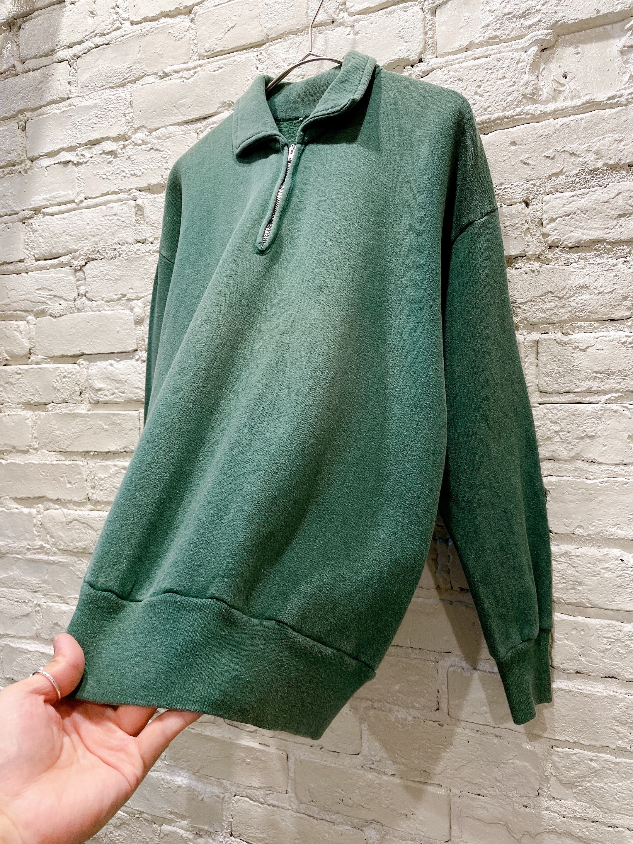 60年代 ハーフジップ 襟付きヴィンテージスウェット | Used & Vintage  