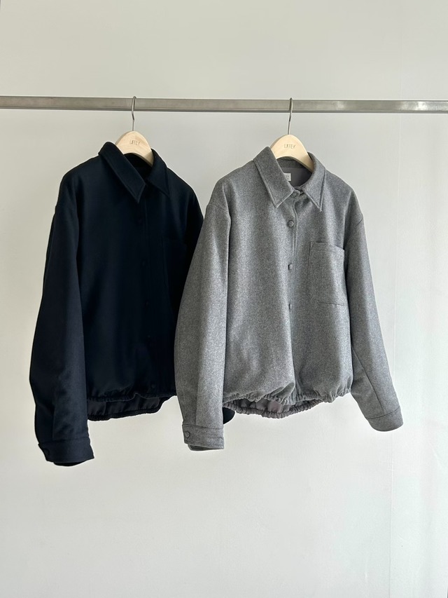 (予約) LIFFEY / Cloudy wool padding shirt 2color