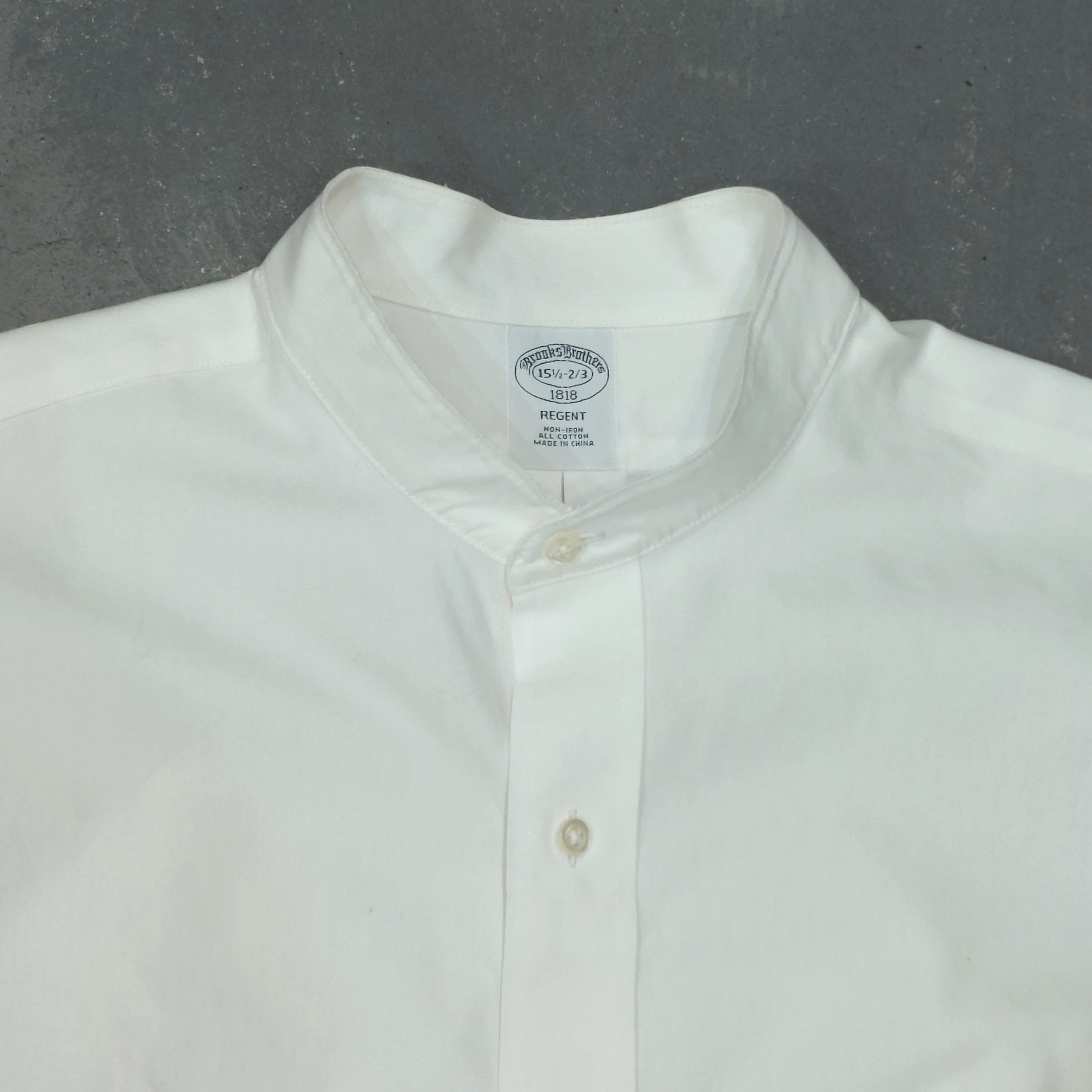 未使用BROOKS BROTHERS✨コットンスタンドカラーシャツワンピース Brooks Brothers stand collar shirt [fa-585-4]ブルックスブラザーズ