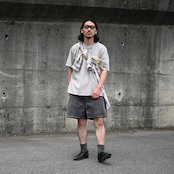 BOWWOW(バウワウ)チェックシャツ、ショーツカジュアルスタイル