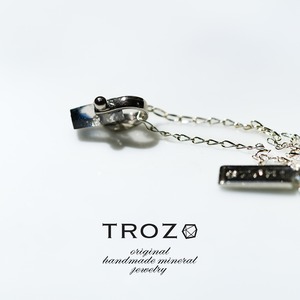 【009 Necklace Fest 2026】 サファイア 鉱物原石 シルバー925 ネックレス 天然石 アクセサリー (No.3784)