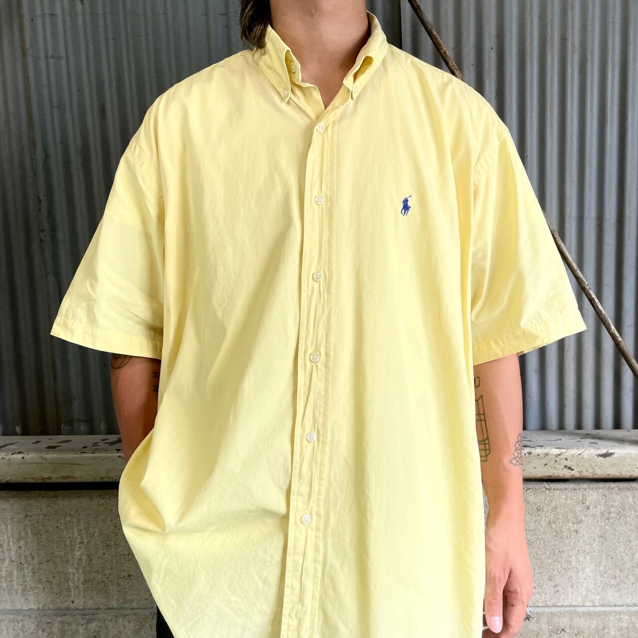 Ralph Lauren ラルフローレン BLAKE コットン ボタンダウン 半袖シャツ 