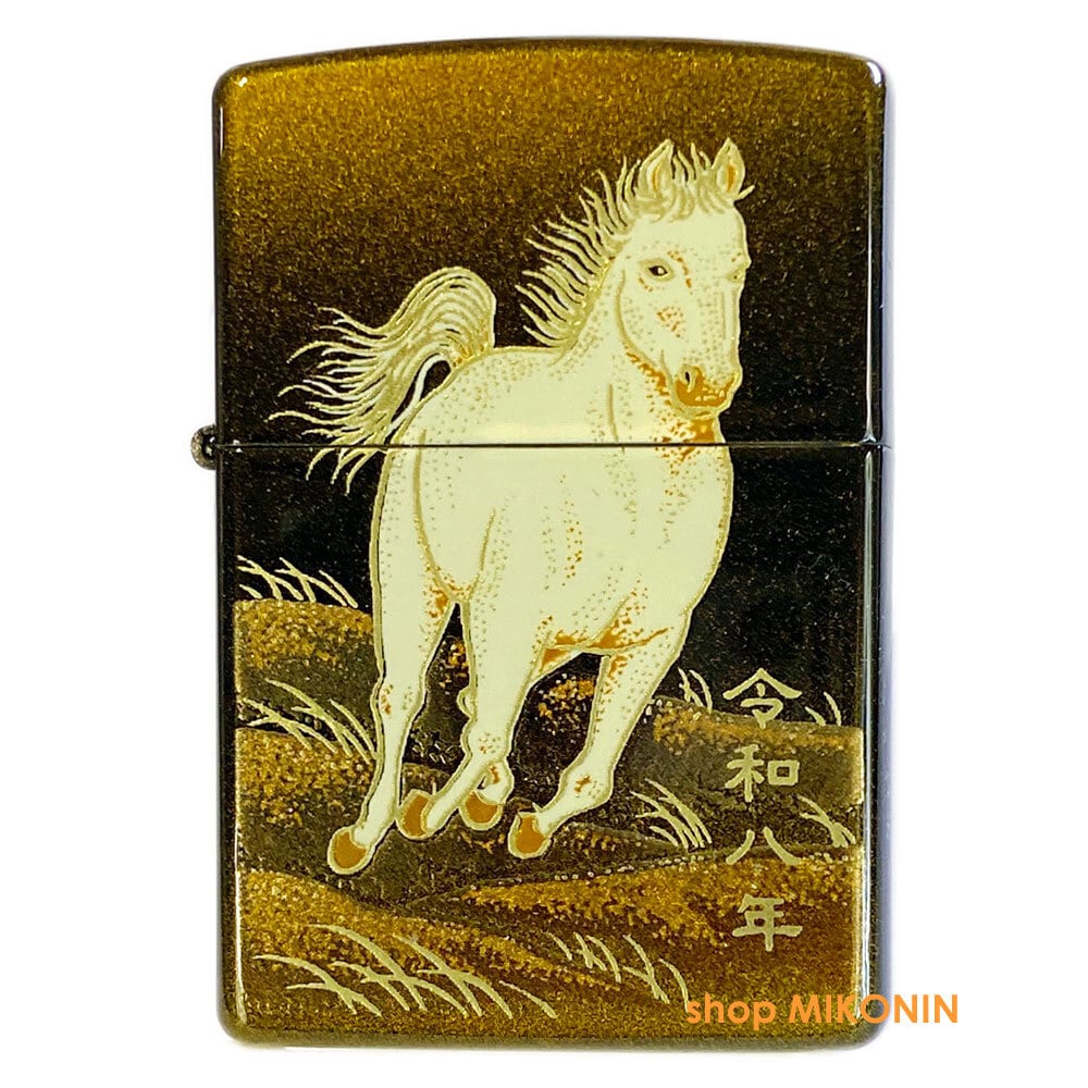 ZIPPO 2026年 干支「午」本金蒔絵 馬 和柄 ジッポー 2LAC-HORSE | shop
